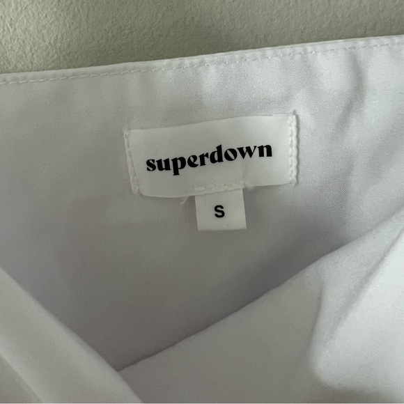 Superdown Macie Wrap Mini Dress White Size Small - Picture 6 of 8